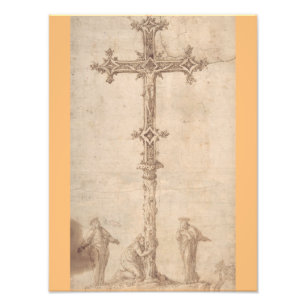 Foto Diseño de un Crucifijo con la Virgen María