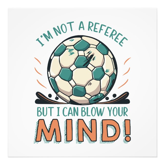 Foto Diseño divertido de fútbol (Frente)