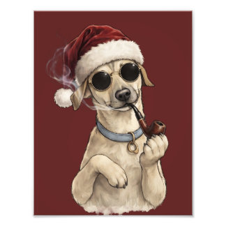 Foto Diseño divertido y genial de perro para Feliz Año 
