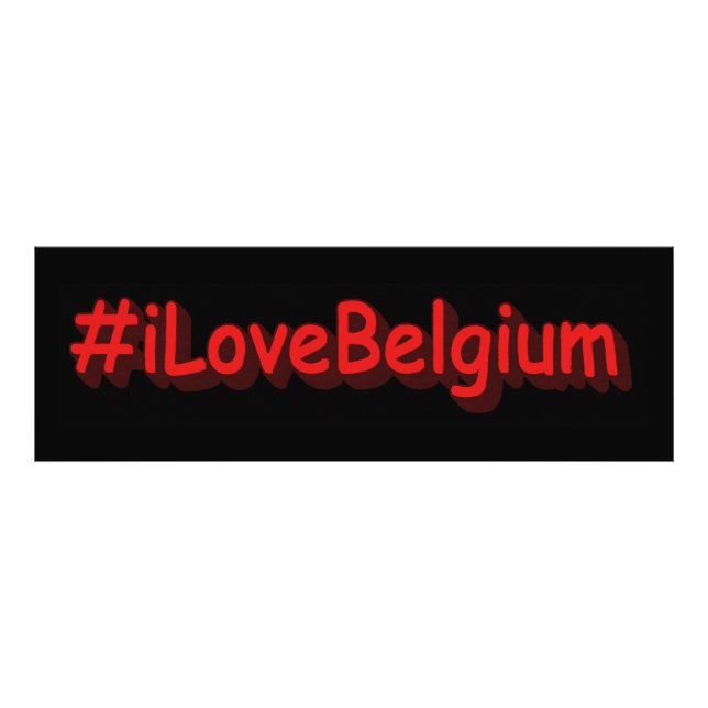 Foto Diseño elegante de "iLoveBelgium". ¡Hazte con una  (Frente)