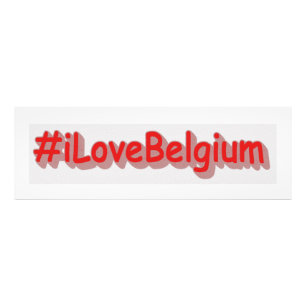 Foto Diseño elegante de "iLoveBelgium". ¡Hazte con una 