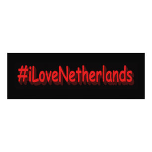 Foto Diseño elegante de "iLoveNetherlands". ¡Hazte con