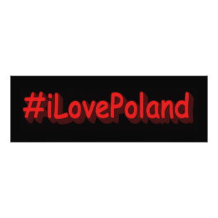 Foto Diseño elegante de "iLovePoland". Comprar ahora