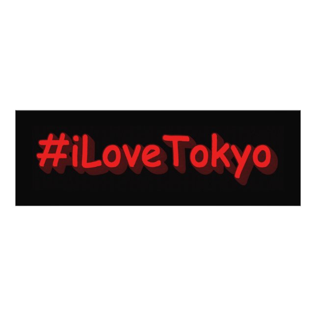 Foto Diseño elegante de "iLoveTokyo". ¡Hazte con una en (Frente)