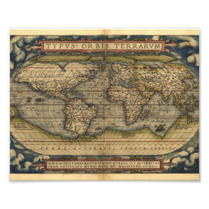 Foto Diseño histórico del Atlas del Mapa Mundial de la