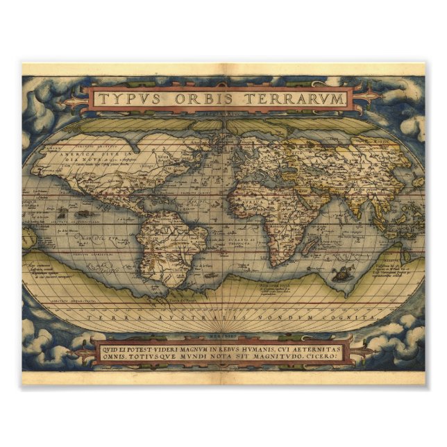 Foto Diseño histórico del Atlas del Mapa Mundial de la  (Frente)