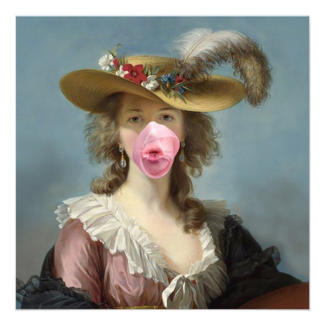 Foto Diva de chicle explotado II (Frente)