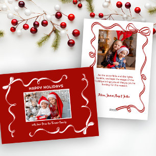 Foto divertida de cinta de Navidad dibujada a mano