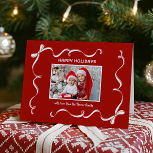 Foto divertida de cinta de Navidad dibujada a mano