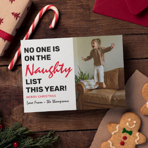 Foto divertida de la 'Lista Traviesa' de Navidad