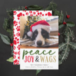 Foto Divertida de Navidad para Amante de Perros Pe<br><div class="desc">Difunde alegría navideña con esta divertida tarjeta de Navidad personalizada para amantes de los perros, perfecta para dueños de mascotas y amantes de los perros por igual. Con espacio para subir la foto de tu cachorro, esta tarjeta añade un toque personalizado y juguetón a tus saludos navideños. El diseño humorístico...</div>