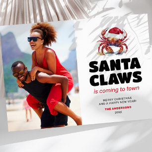 Foto divertida de Santa Claws en Navidad