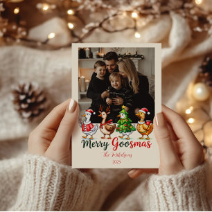 Foto Divertida Feliz Goosmas Navidad