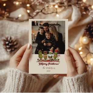 Foto Divertida Feliz Picklemas Navidad
