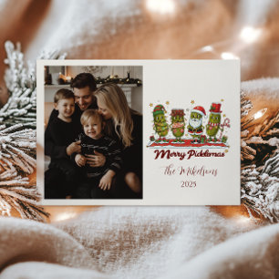 Foto Divertida Feliz Picklemas Navidad