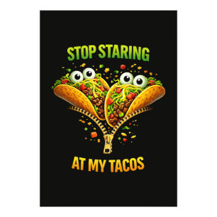 Foto Divertida Fiesta de Tacos Deja de Mirar Mis Tacos