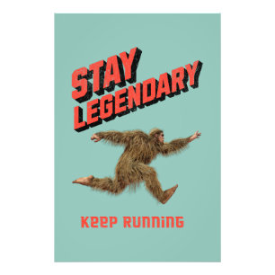 Foto Divertida Motivación para Correr de Bigfoot