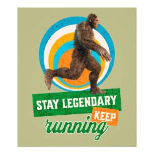 Foto Divertida Motivación para Correr de Bigfoot