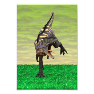 Foto Divertido Arte Prehistórico de Aucasaurus Rugiendo