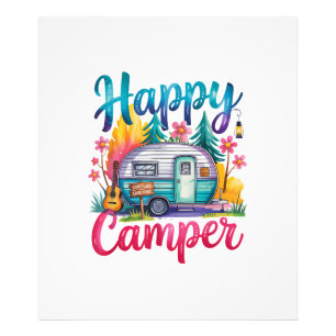 Foto Divertido Feliz Campista Ropa de Camping Remolque 