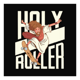 Foto Divertido Jesús de Patineta Holy Roller