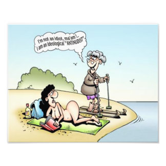 Foto Divertido Poster "Antinudist"