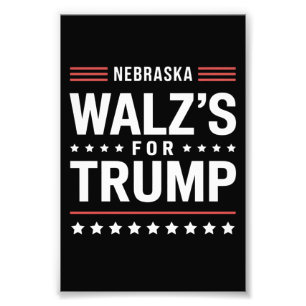 Foto Divertido Trump Vance Walz's Para Trump Nebraska
