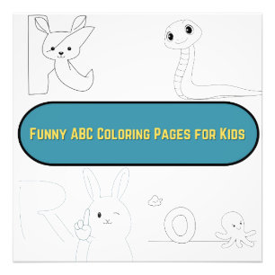 Foto Diviértete con páginas para colorear ABC divertida