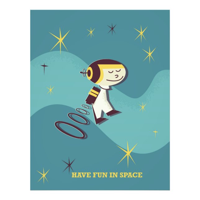 Foto Diviértete en el espacio. (Frente)