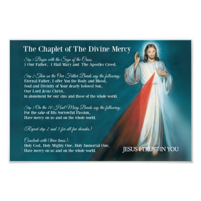 Foto Divine Mercy Poster (Frente)