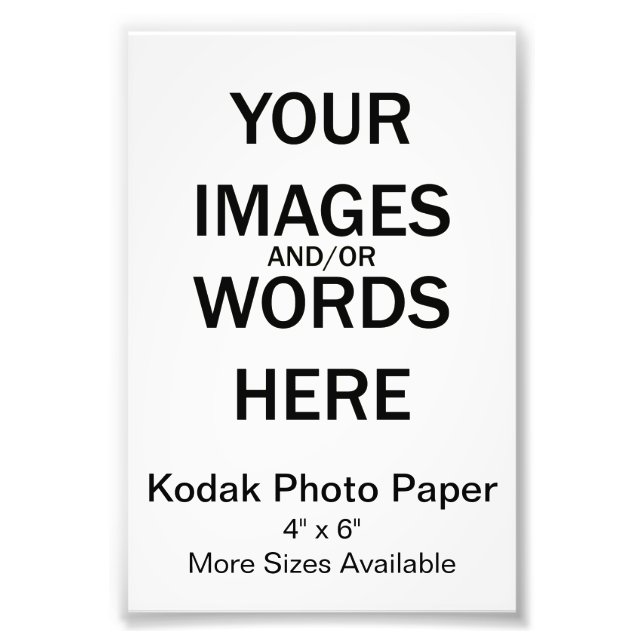 Foto DIY - Papel fotográfico Kodak (Frente)