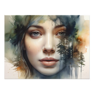 Foto Doble exposición del arte femenino