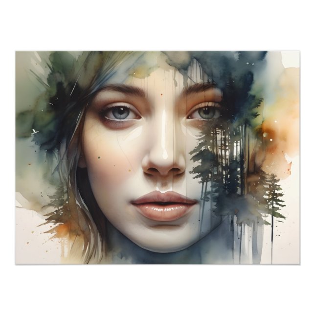 Foto Doble exposición del arte femenino (Frente)