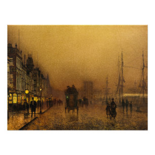 Foto Docks Glasgow, 1880 por John Atkinson Grimshaw