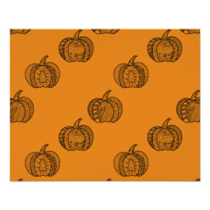 Foto Dodles de Halloween calabazas de boho mandala de o
