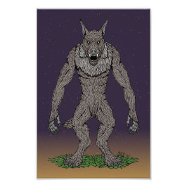 Foto Dogman Cryptid o Werewolf