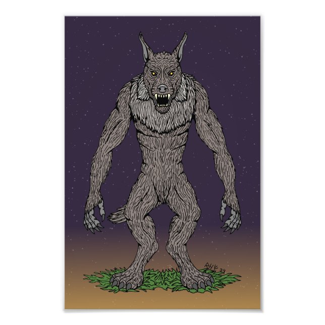 Foto Dogman Cryptid o Werewolf (Frente)