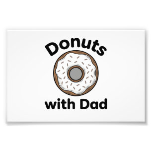 Foto Donas Con Papá Diseño De Camiseta De Donut Vintage