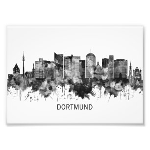 Foto Dortmund Germany Skyline BW