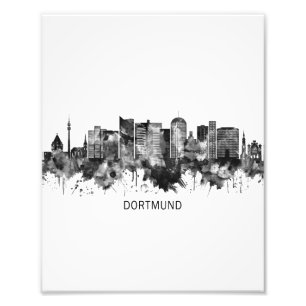 Foto Dortmund Germany Skyline BW