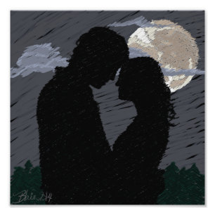 Foto Dos amores que se colocan en bosquejo romántico