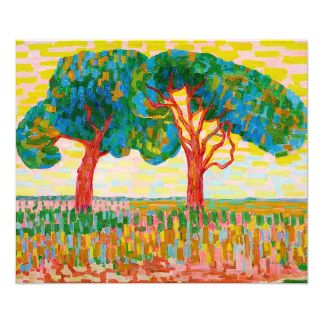 Foto Dos árboles, 1910 por Jacoba van Heemskerck (Frente)