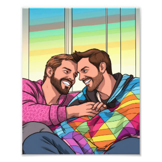 Foto Dos chicos de amor hacen el arcoiris