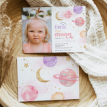 Foto Dos invitaciones al cumpleaños del Chica de l