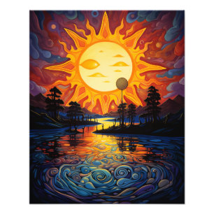Foto Dos Suns en el atardecer