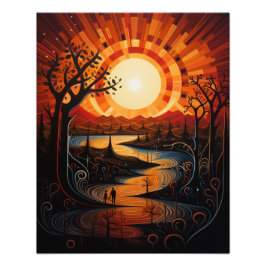 Foto Dos Suns en el atardecer