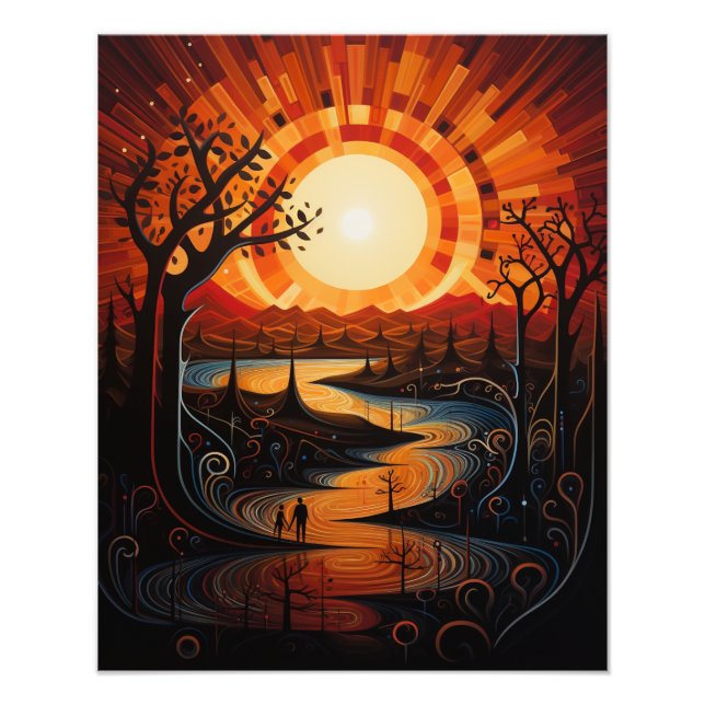 Foto Dos Suns en el atardecer (Frente)