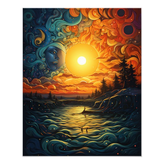 Foto Dos Suns en el atardecer (Frente)