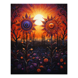 Foto Dos Suns en el atardecer