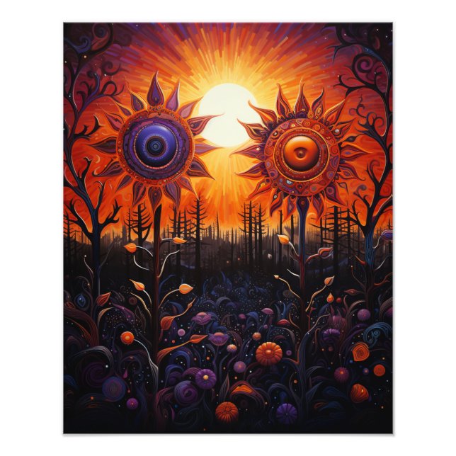 Foto Dos Suns en el atardecer (Frente)